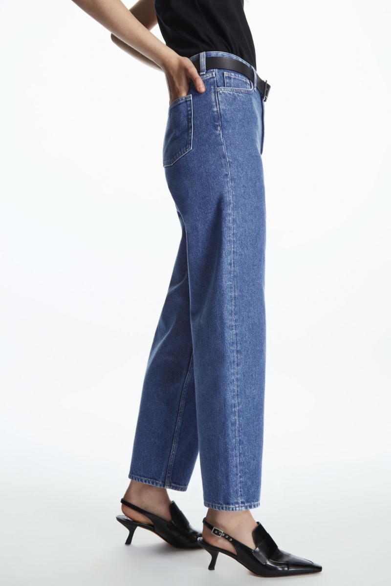 Dámské Džíny COS Arch Tapered Blankyt | HMUF-84250