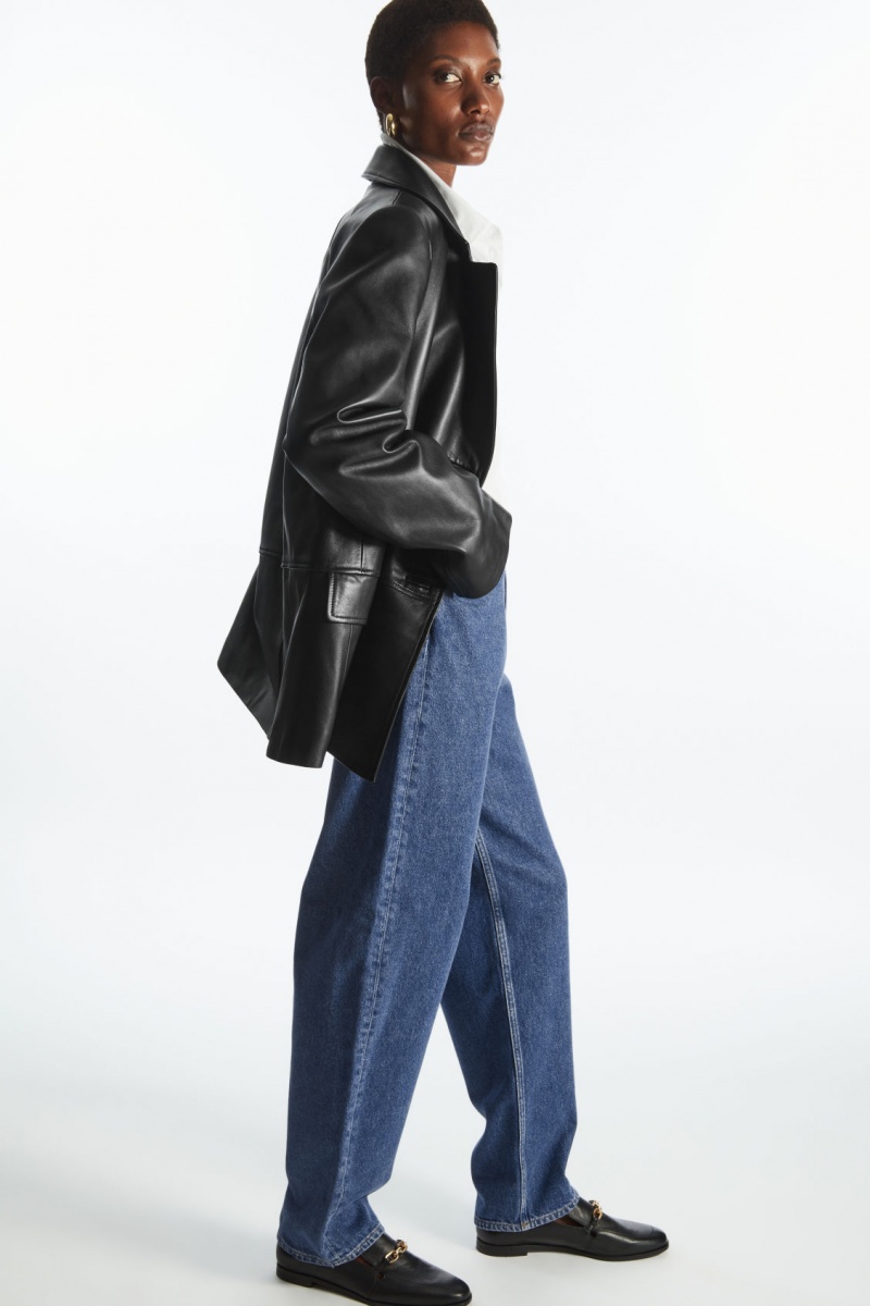 Dámské Džíny COS Arch Tapered Indigo Blankyt | FSCD-35124