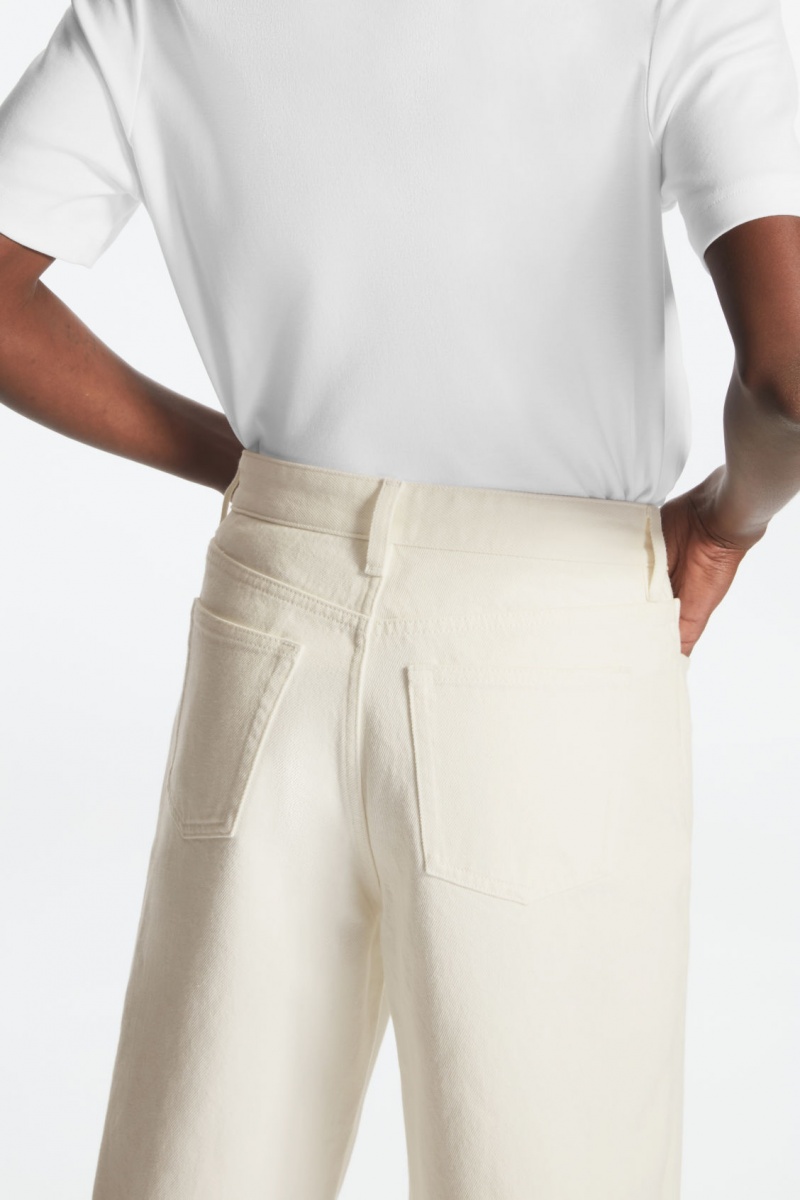 Dámské Džíny COS Arch Tapered Krém | QCDL-31268
