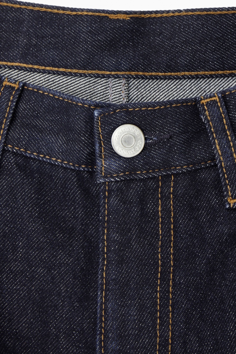 Dámské Džíny COS Arch Tapered Tmavě Blankyt | QOZA-15740