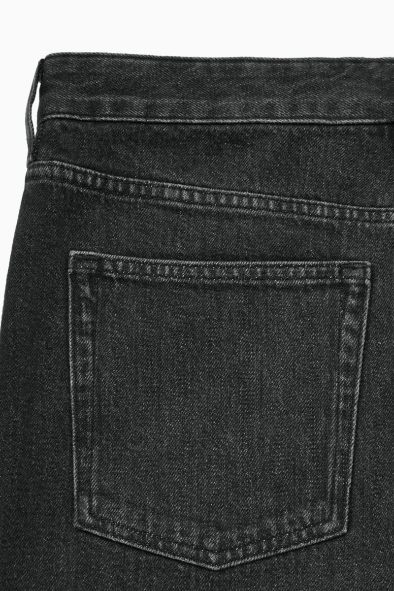 Dámské Džíny COS Arch Tapered Černé | DELU-97136