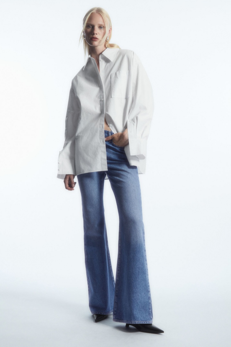 Dámské Džíny COS Spire Bootcut Světle Blankyt | CVNX-30475