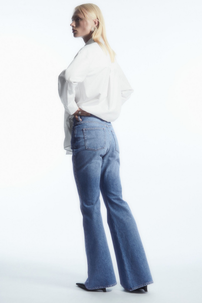 Dámské Džíny COS Spire Bootcut Světle Blankyt | CVNX-30475