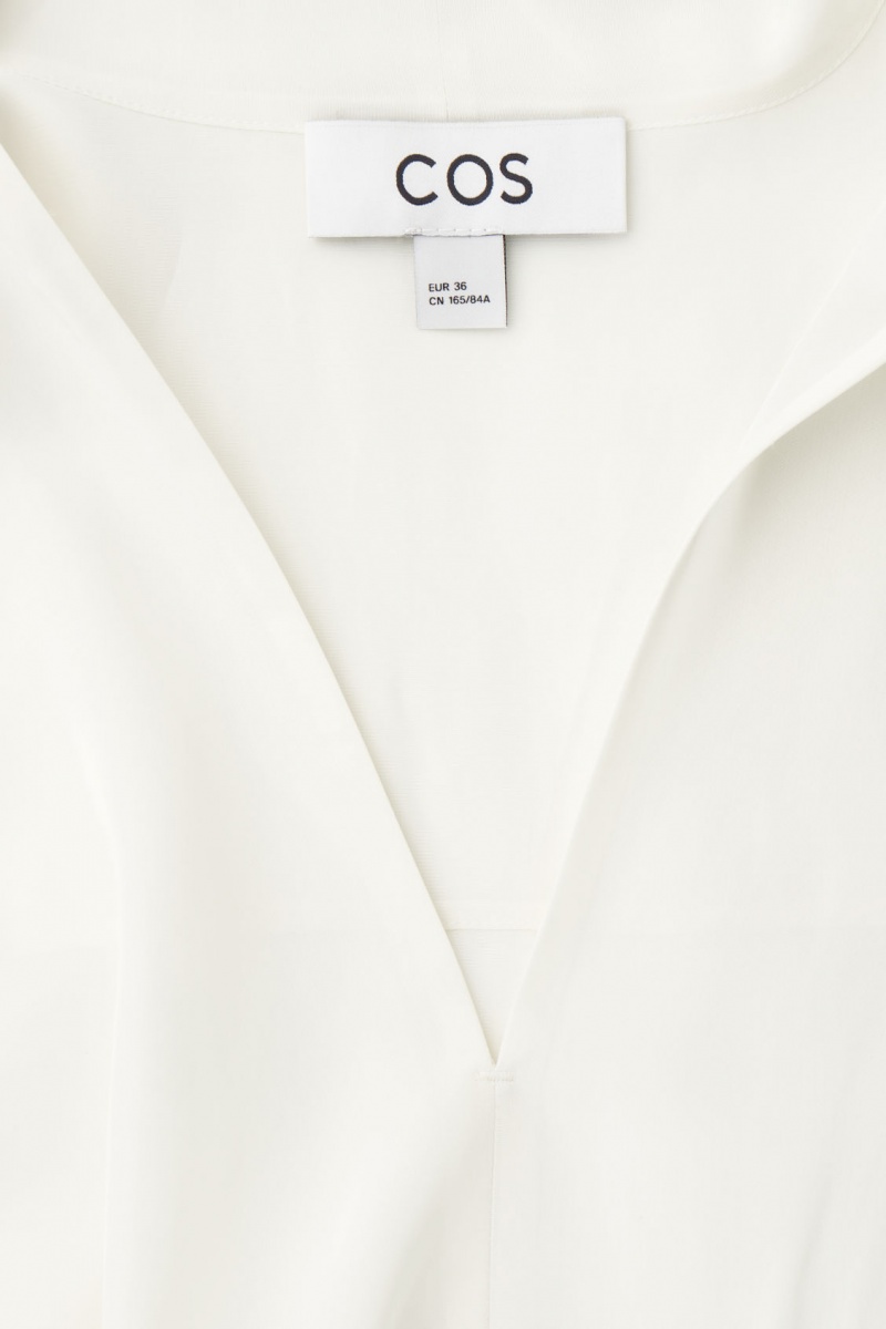 Dámské Halenka COS Bow Voile Bílé | YUWV-85403