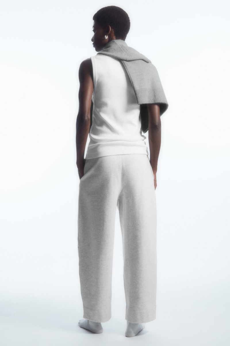 Dámské Jogger Kalhoty COS Barrel-Leg Světle Šedé | EYJD-12539