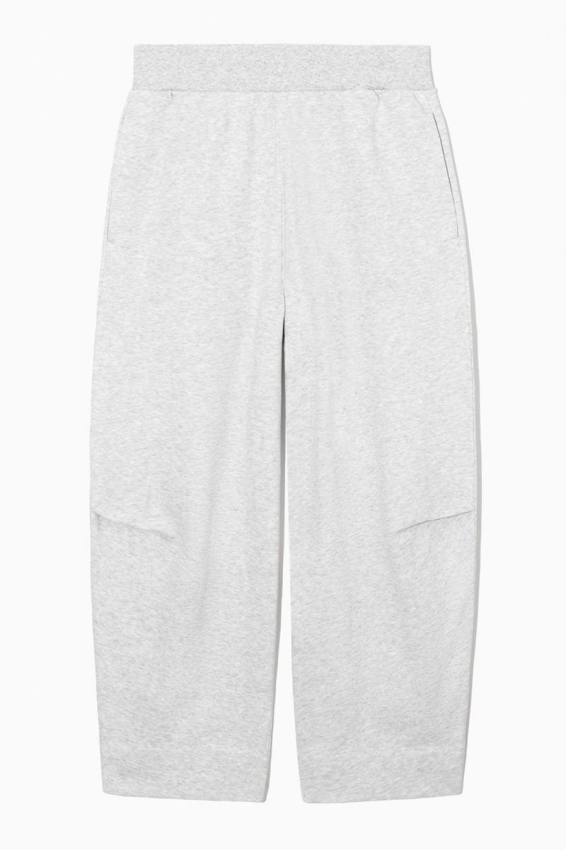 Dámské Jogger Kalhoty COS Barrel-Leg Světle Šedé | EYJD-12539