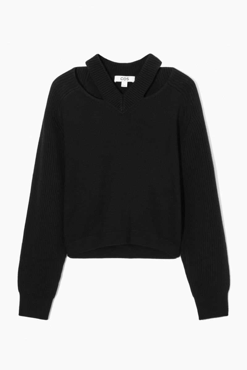 Dámské Jumpers COS Deconstructed Vlna Černé | DEFM-85971