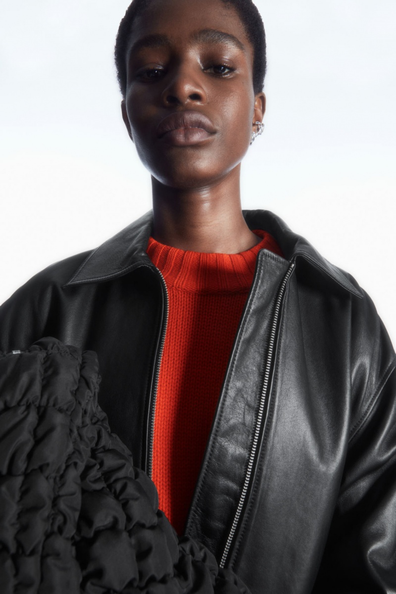 Dámské Jumpers COS Tlustý Pure Cashmere Crew-Neck Světle Oranžové | QWXU-83706