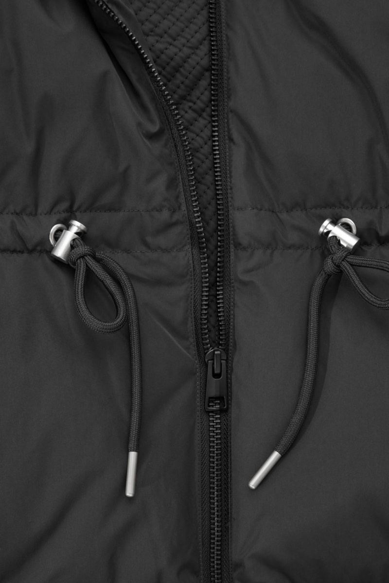 Dámské Kabáty COS Drawstring-Pasem Puffer Černé | CBOZ-43529