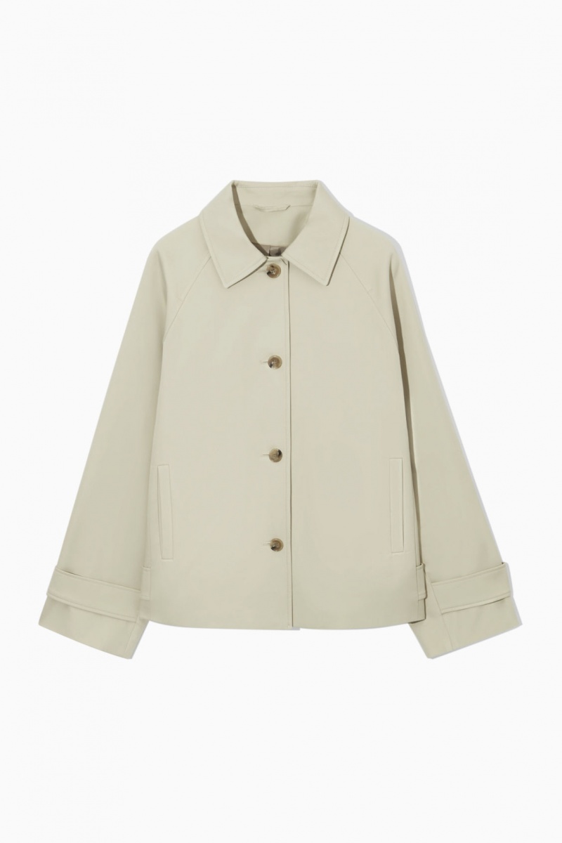 Dámské Kabáty COS Minimal Krátké Trench Světle Béžový | IMCG-72854