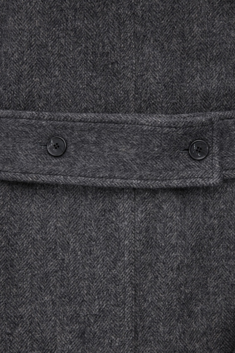 Dámské Kabáty COS Oversized Rounded Vlna Tmavě Šedé | TEDF-89751