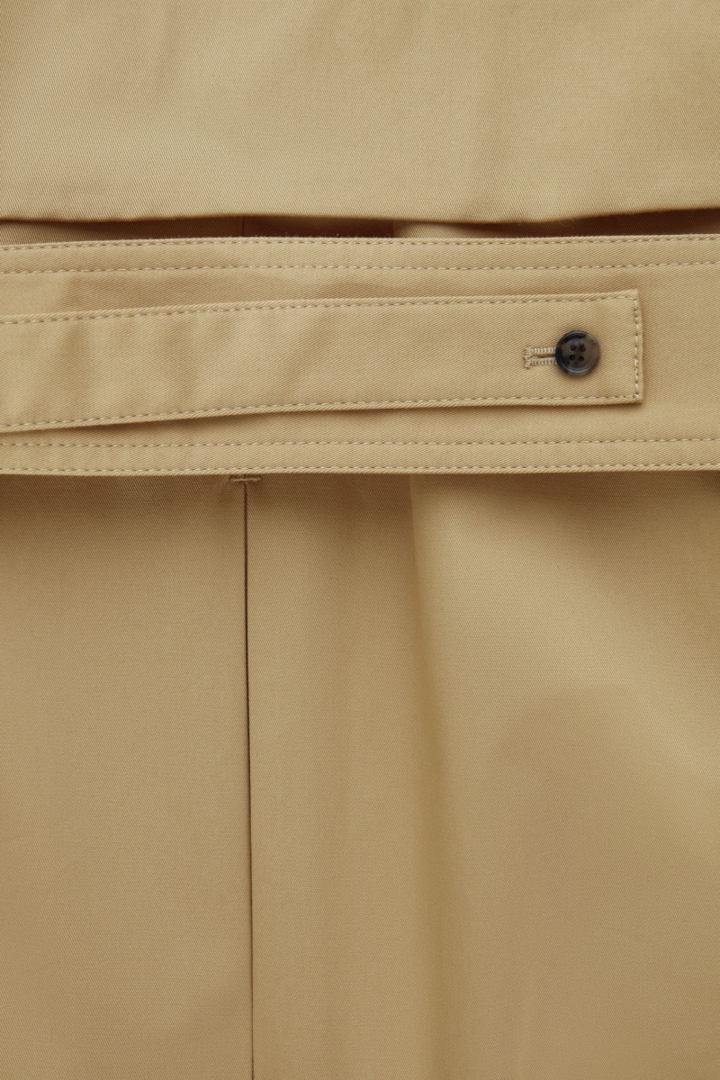 Dámské Kabáty COS Regular-Fit Twill Trench Béžový | PXJI-42639