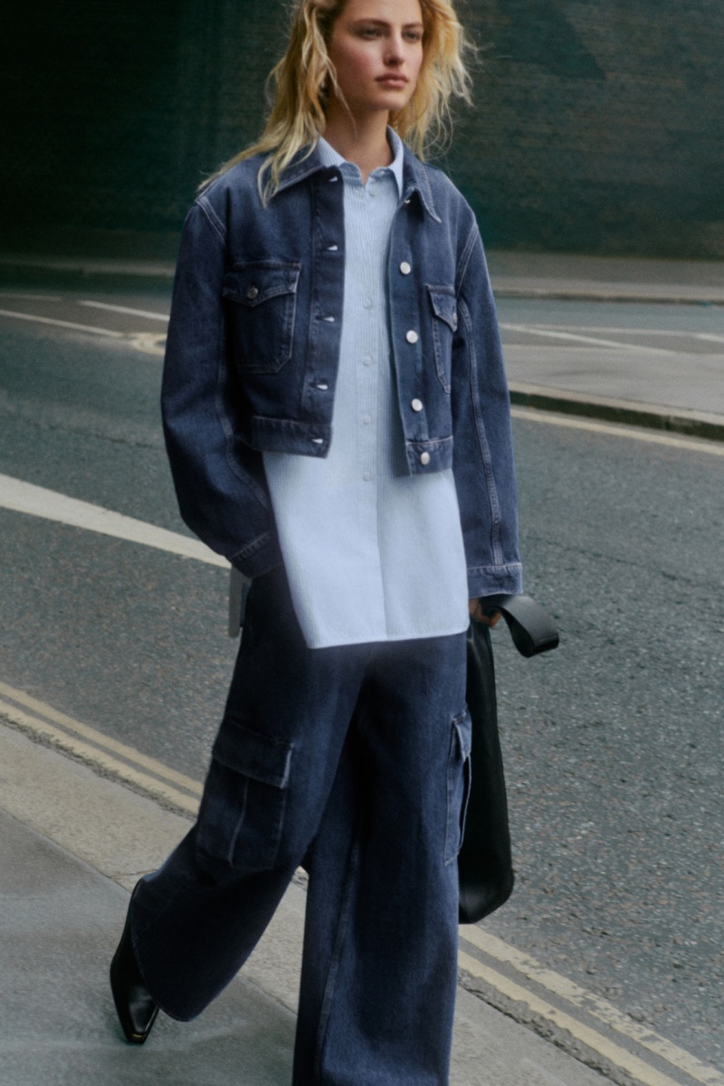 Dámské Kalhoty COS Denim Cargo Blankyt | XRZQ-70183