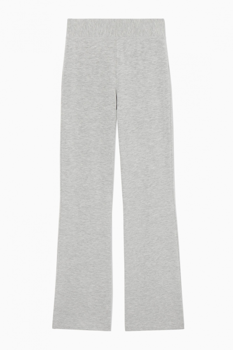 Dámské Kalhoty COS Flared Jersey Světle Šedé | COZW-27465
