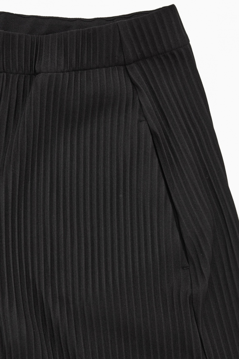 Dámské Kalhoty COS Plisovaný Elasticated Černé | SOML-40736