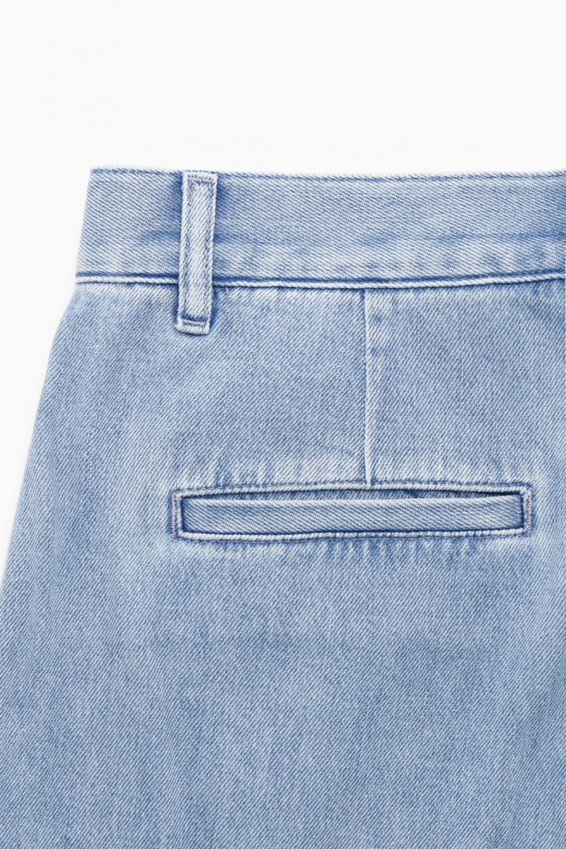 Dámské Kalhoty COS Rovný-Leg Denim Světle Blankyt | FUEL-56812