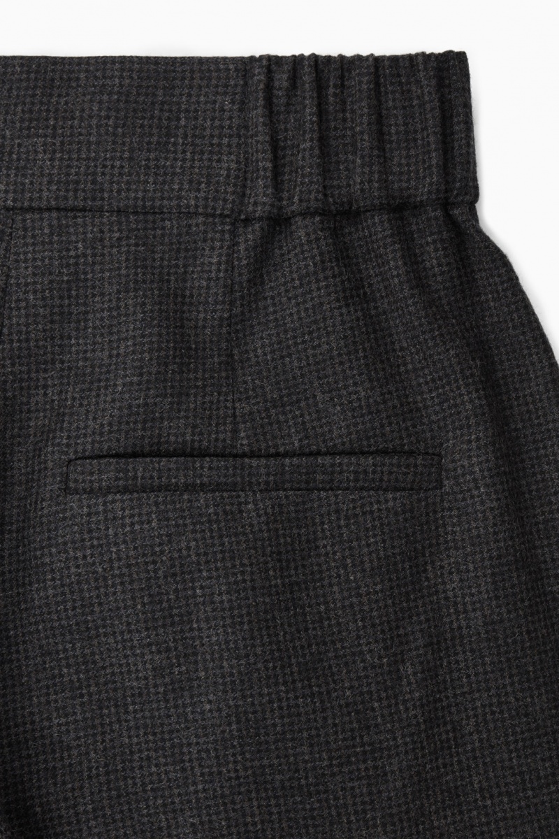 Dámské Kalhoty COS Tailored Vlna-Flannel Culottes Tmavě Šedé | HQGL-87961