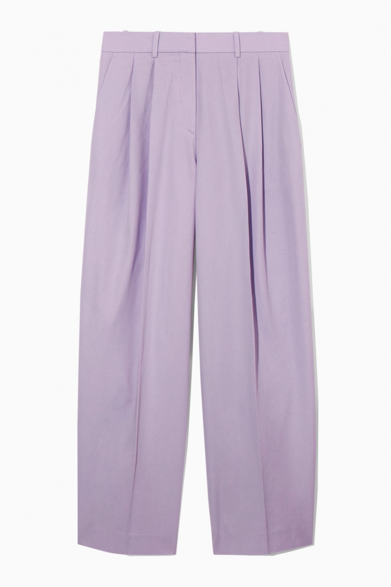 Dámské Kalhoty COS Široké-Leg Tailored Světle Fialové | QTFS-13746