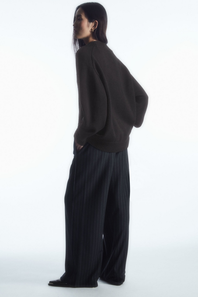 Dámské Kardigan COS Cocooning Vlna V-Neck Černé | RPWJ-72089