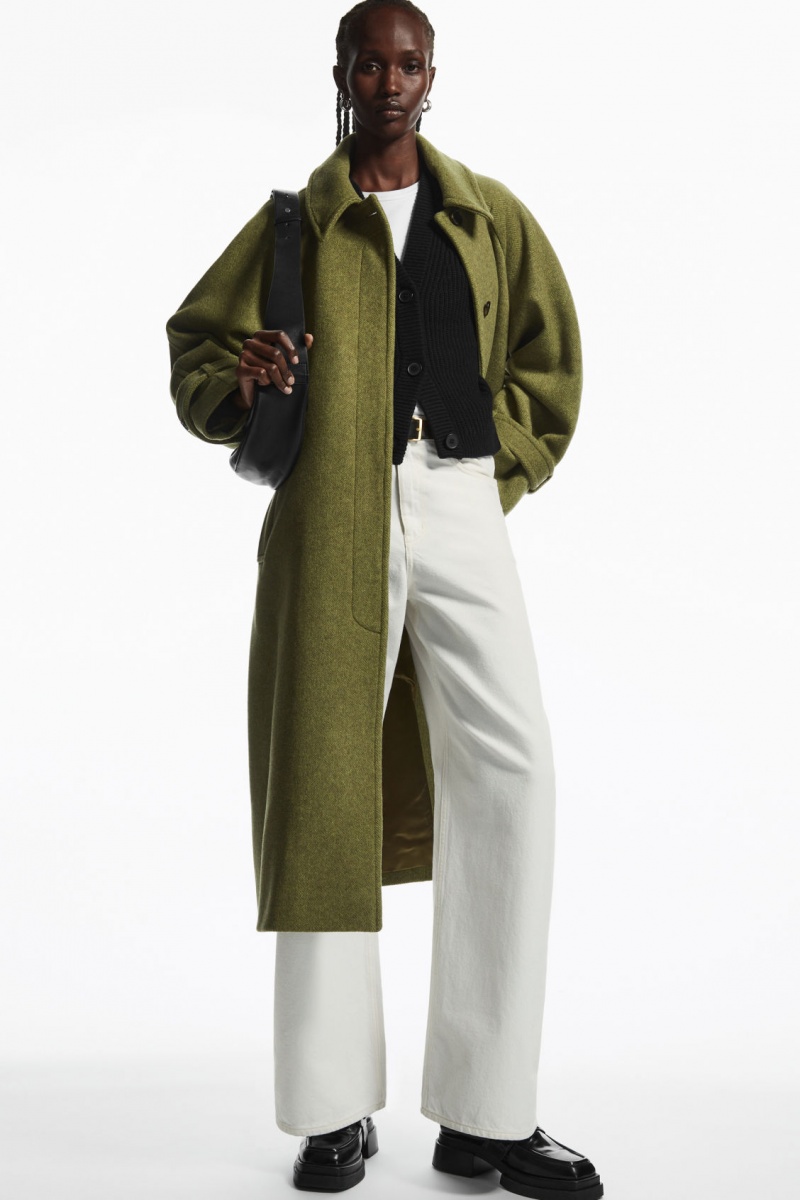 Dámské Kardigan COS Cropped Vlna And Cashmere-Blend Černé | DKCG-50621