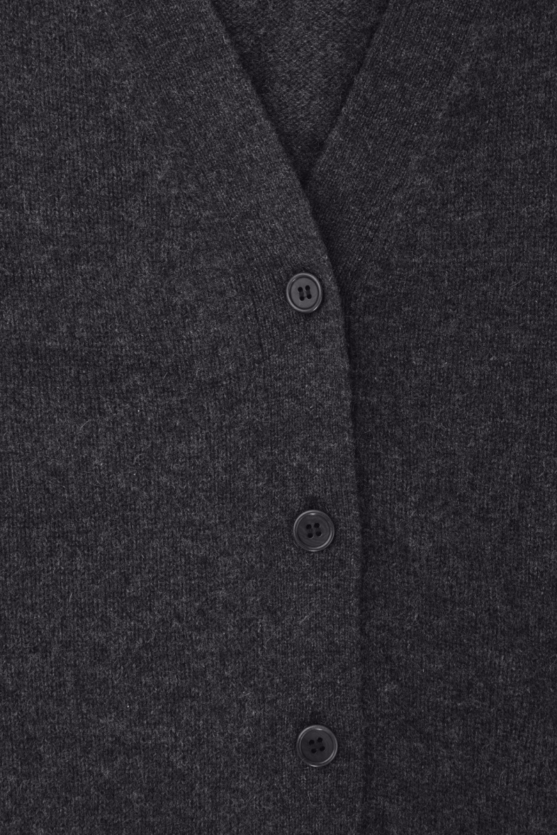 Dámské Kardigan COS Pure Cashmere Tmavě Šedé | JPIW-80241
