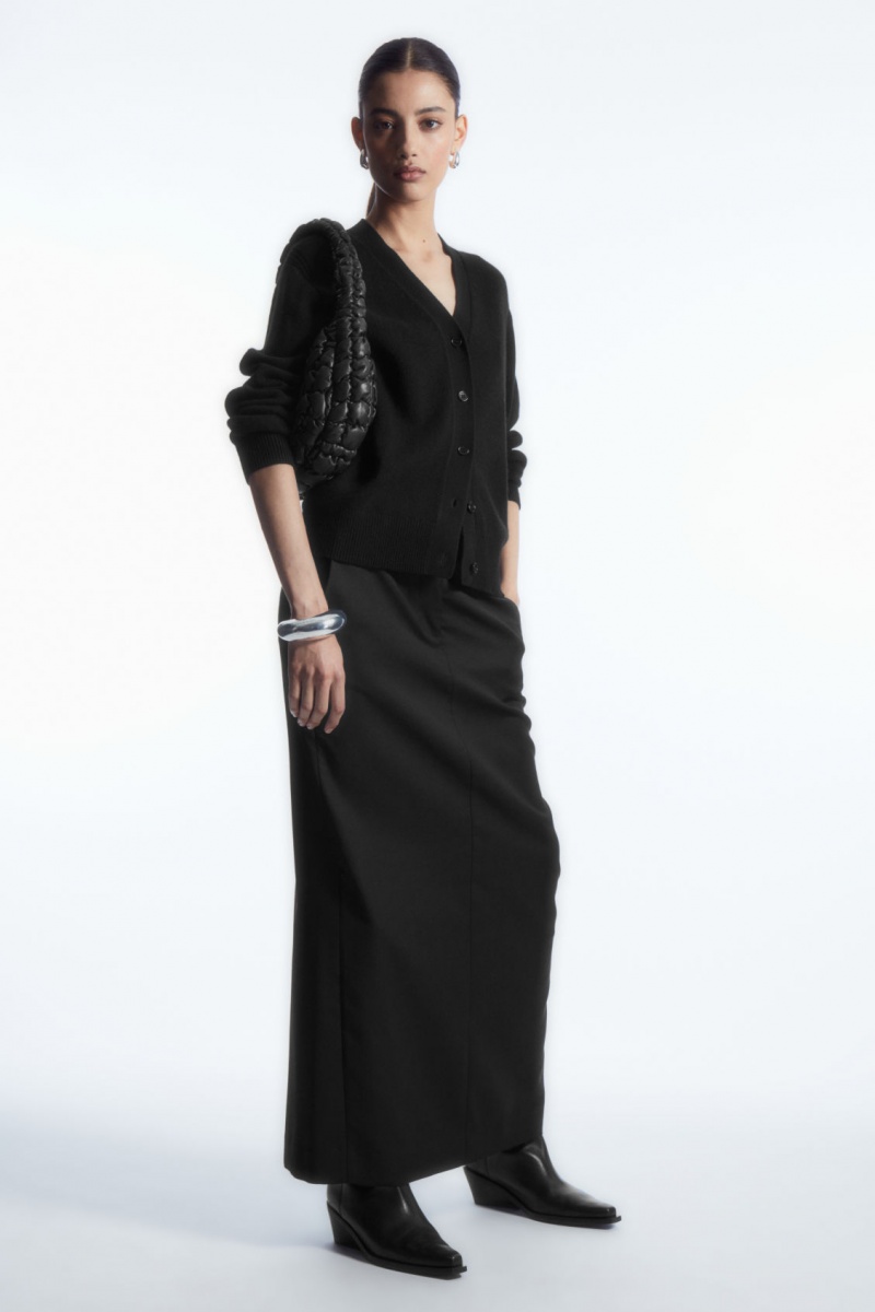 Dámské Kardigan COS Pure Cashmere Černé | PQHV-06829