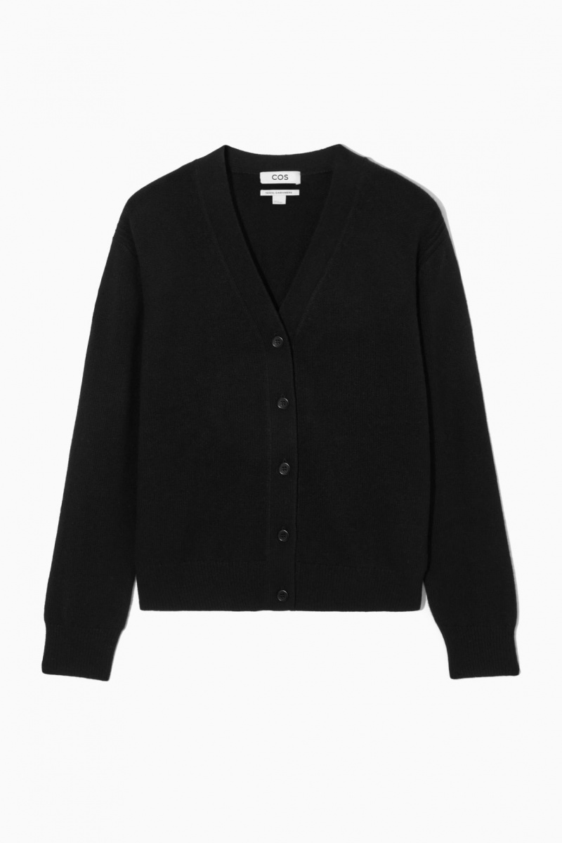 Dámské Kardigan COS Pure Cashmere Černé | PQHV-06829