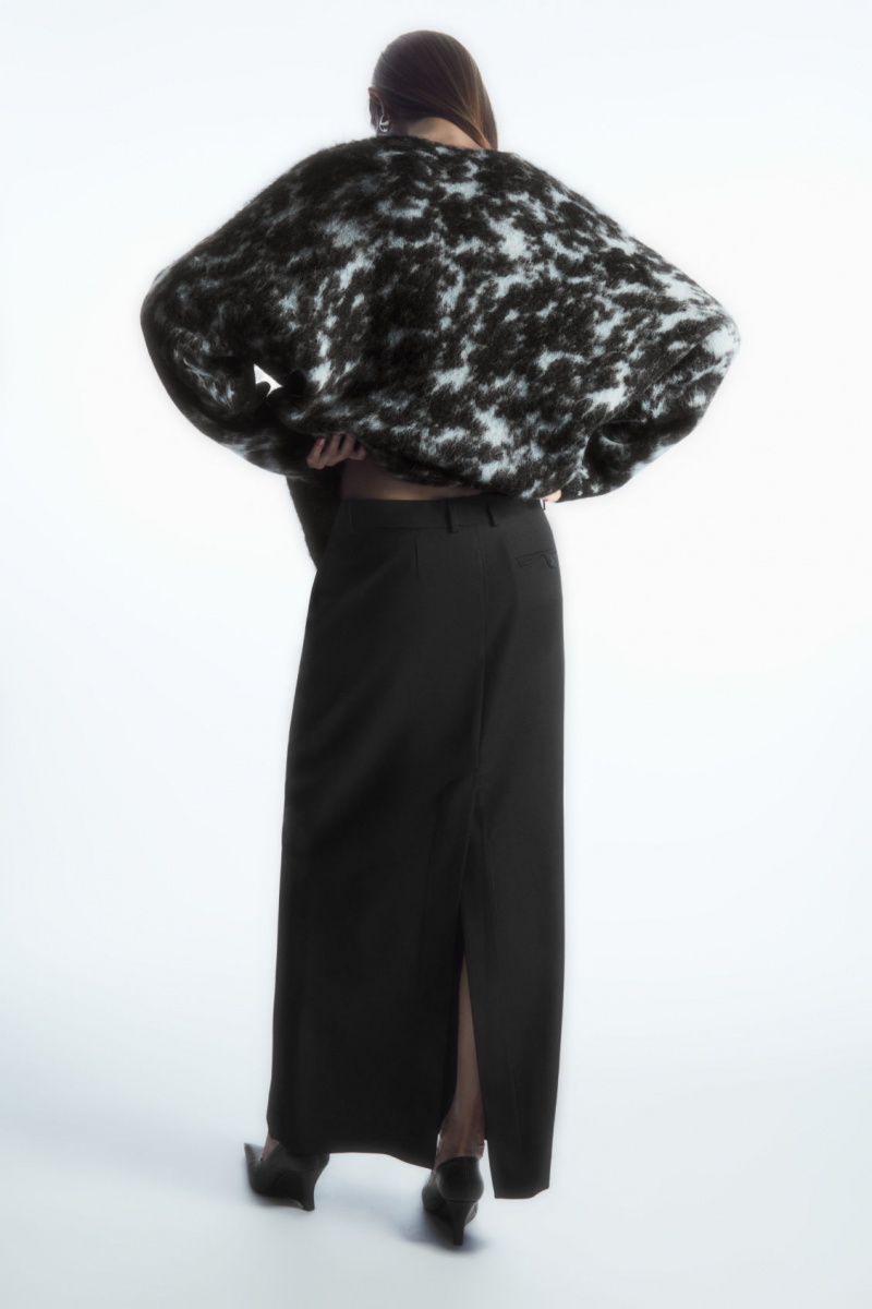 Dámské Kardigan COS Tortoiseshell-Jacquard Alpaca-Blend Blankyt | ULFO-71843
