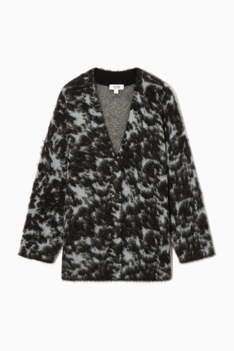 Dámské Kardigan COS Tortoiseshell-Jacquard Alpaca-Blend Blankyt | ULFO-71843