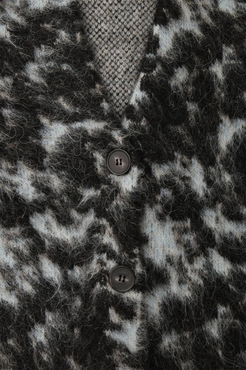 Dámské Kardigan COS Tortoiseshell-Jacquard Alpaca-Blend Blankyt | ULFO-71843