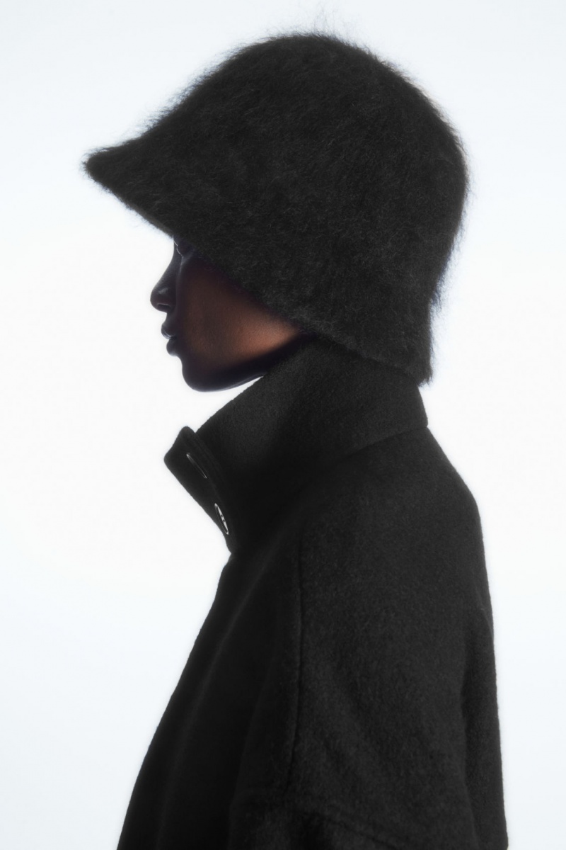Dámské Klobouky COS Mohair Bucket Černé | SAEV-26530