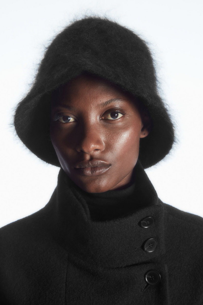 Dámské Klobouky COS Mohair Bucket Černé | SAEV-26530
