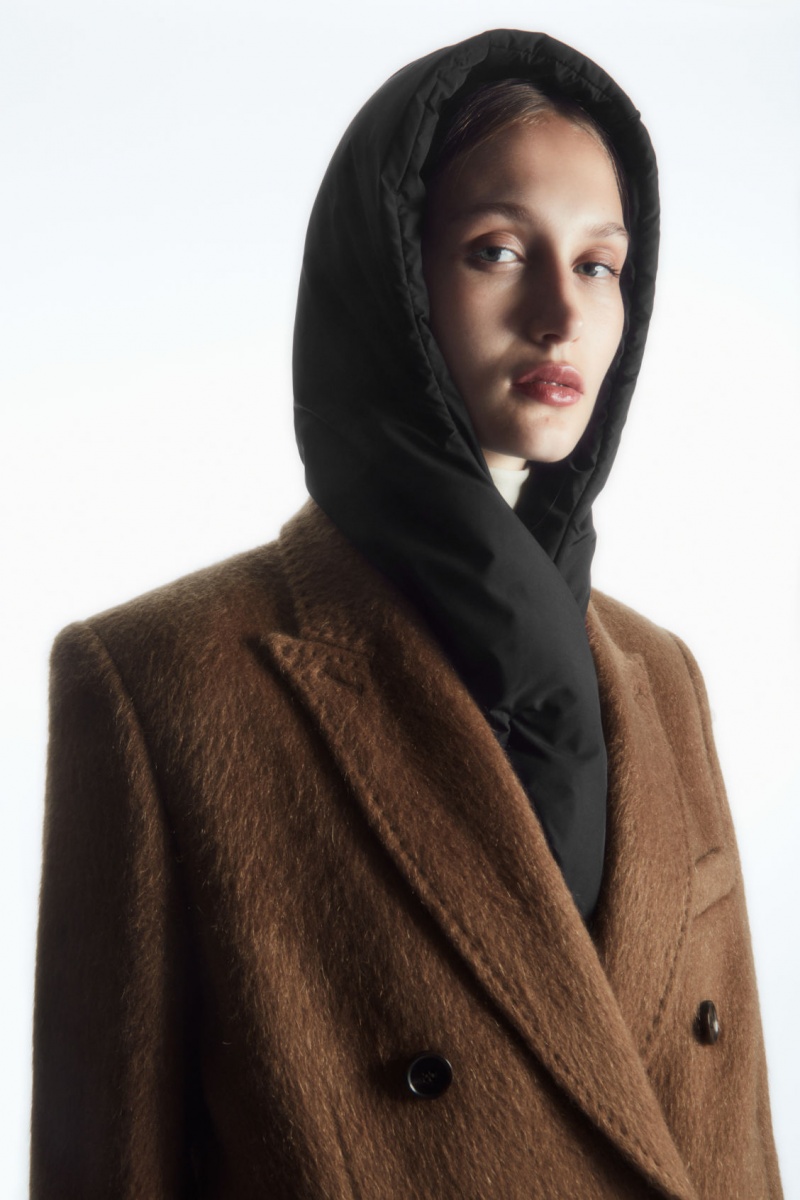Dámské Klobouky COS Polstrovaný Shell Hood Černé | DPRQ-58402
