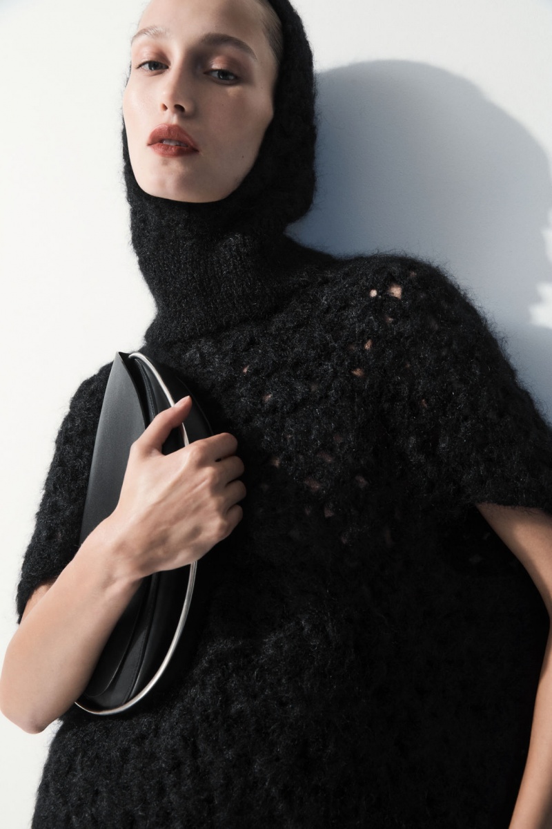 Dámské Klobouky COS The Crochet-Knit Balaclava Černé | ZTVQ-91608