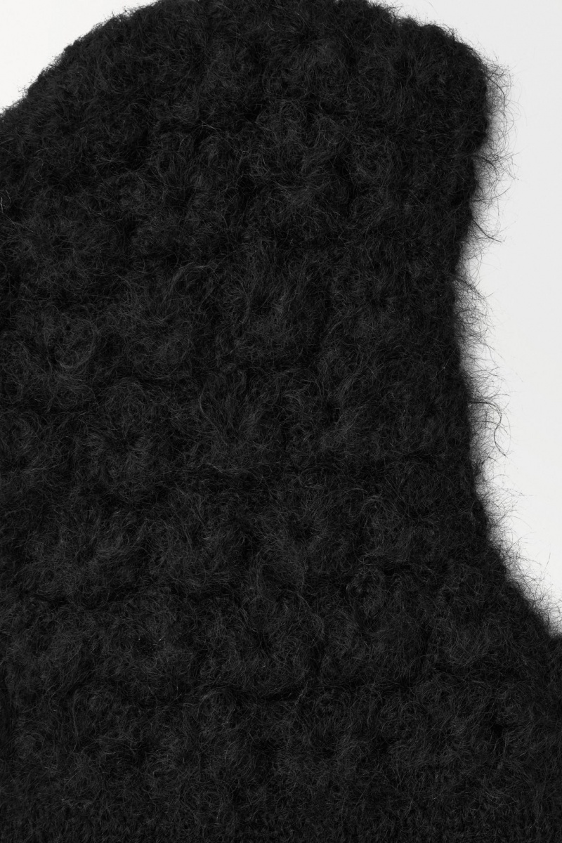 Dámské Klobouky COS The Crochet-Knit Balaclava Černé | ZTVQ-91608