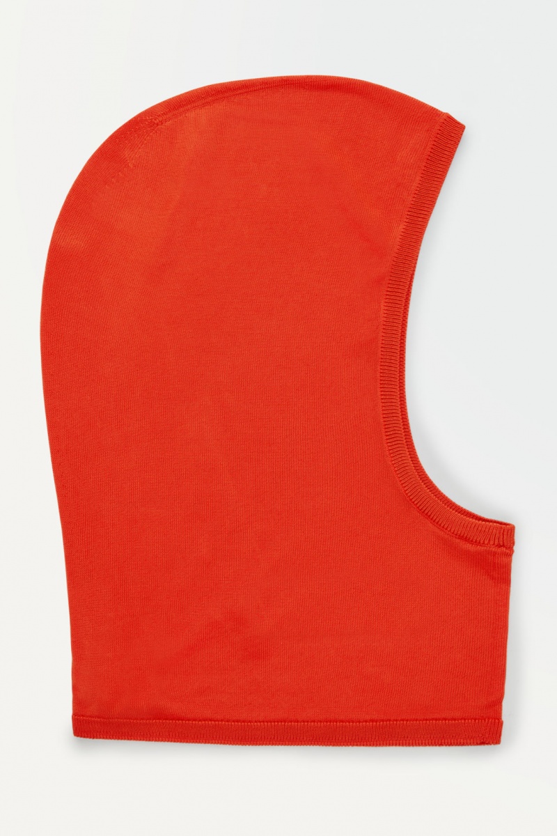 Dámské Klobouky COS The Pletené Balaclava Oranžové | ZKFV-17895