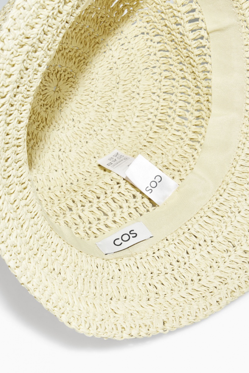 Dámské Klobouky COS Woven Straw Bucket Béžový | YVNL-75614