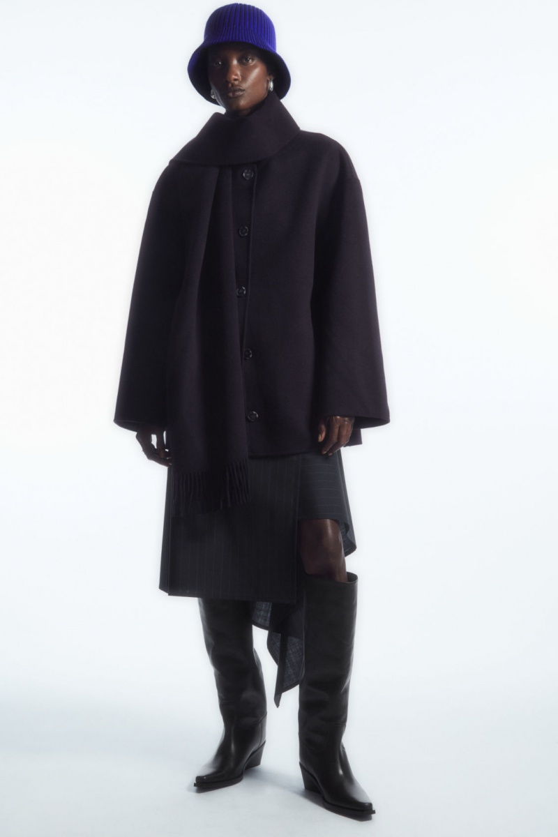 Dámské Klobouky COS Žebrovaný Merino Vlna Bucket Blankyt | GLAM-78054