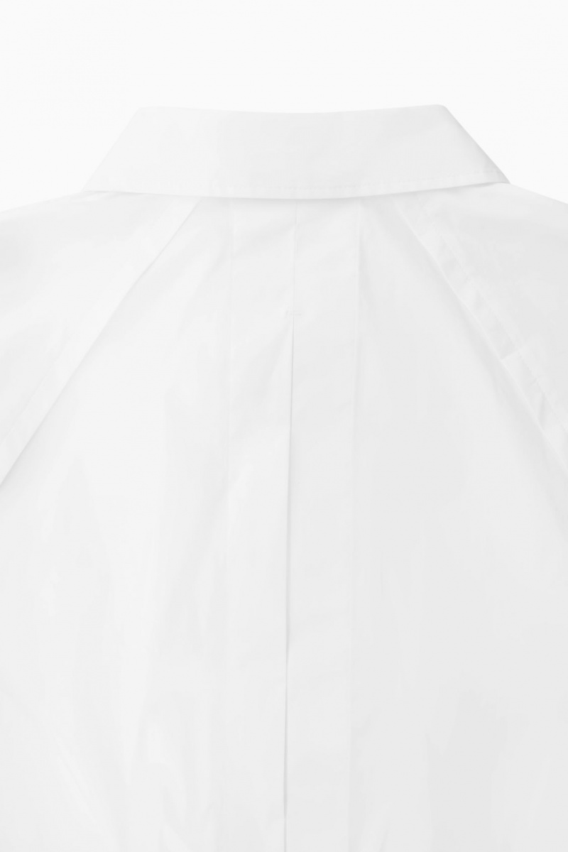 Dámské Košile COS Cropped Elasticated Bílé | WKHM-41725