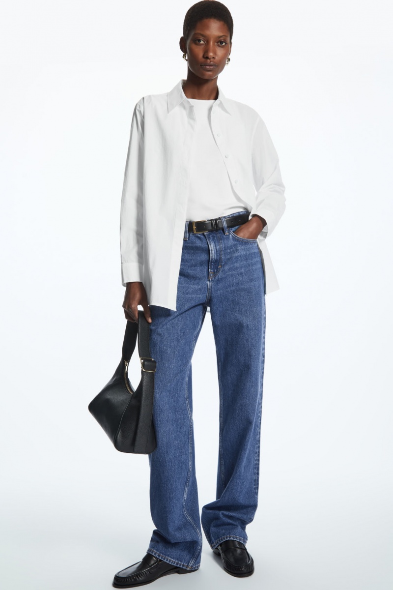 Dámské Košile COS Minimal Concealed-Placket Bílé | ZPVQ-53289