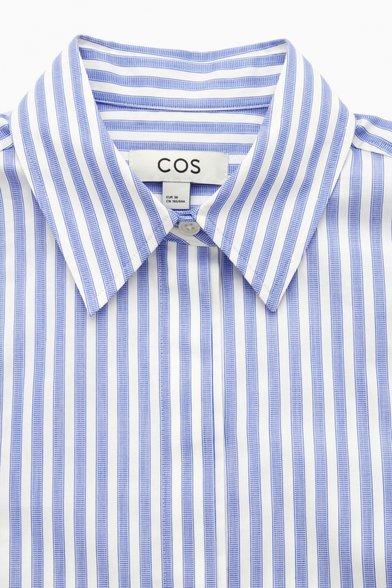 Dámské Košile COS Minimal Concealed-Placket Blankyt Bílé | TFLA-54296