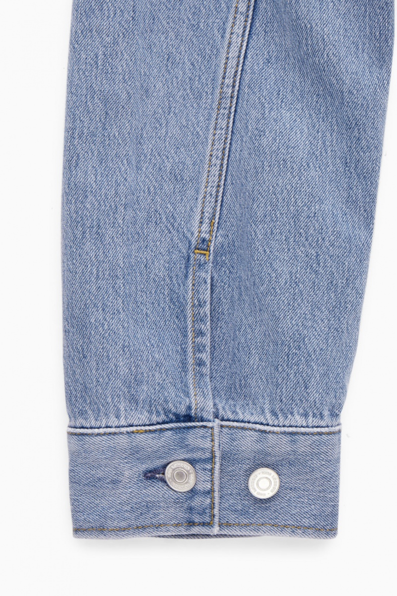 Dámské Košile COS Oversized Cropped Denim Overshirt Světle Blankyt | QDWI-31726