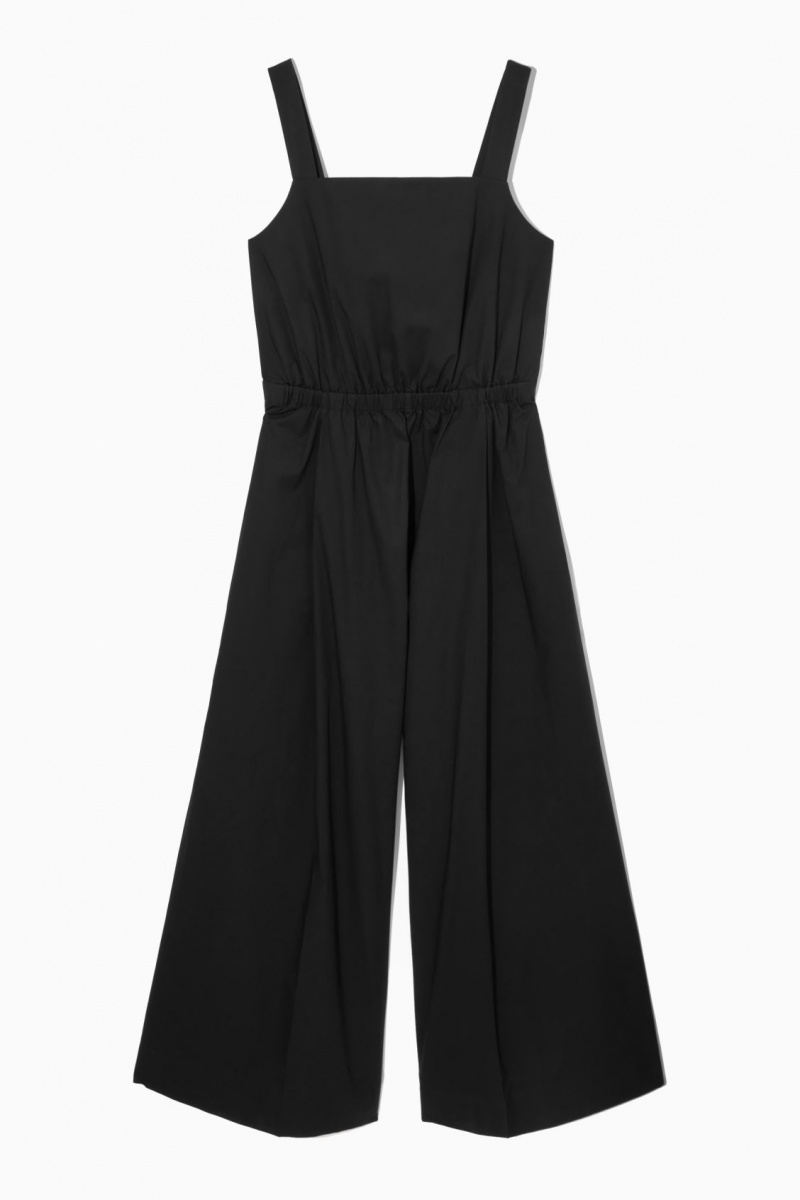 Dámské Kombinéza COS Bow-Back Široké-Leg Černé | NLBH-39872