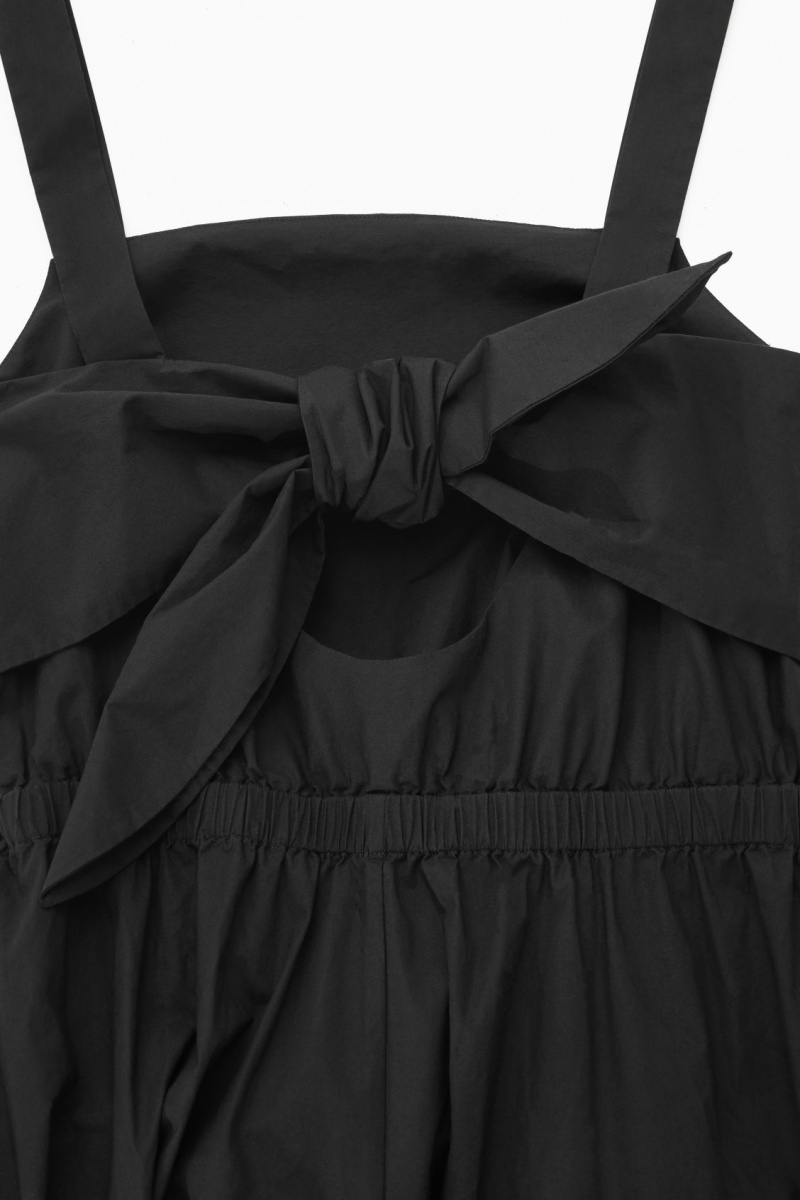 Dámské Kombinéza COS Bow-Back Široké-Leg Černé | NLBH-39872