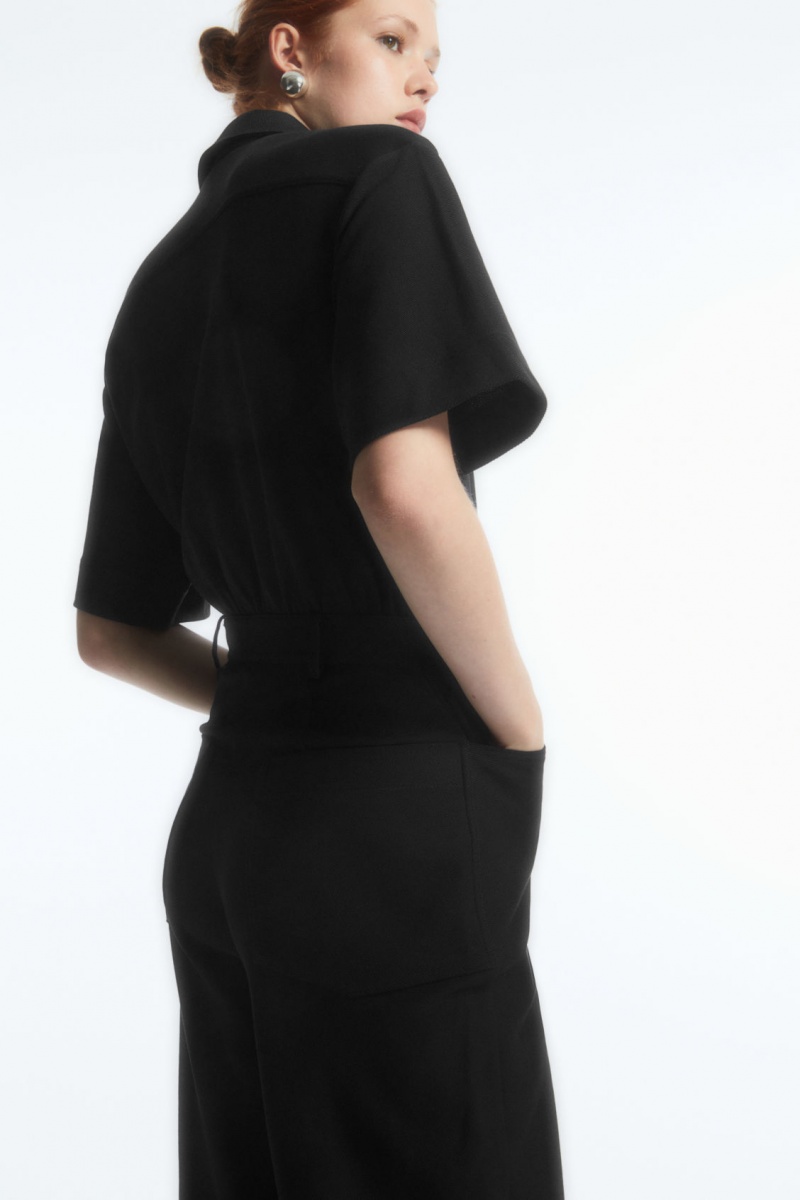 Dámské Kombinéza COS Jersey Utility Černé | FCWL-31708