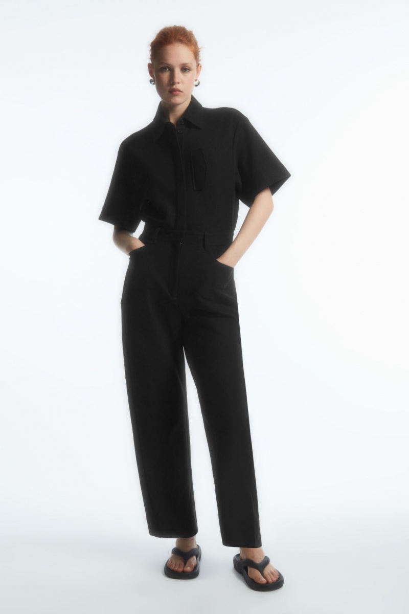 Dámské Kombinéza COS Jersey Utility Černé | FCWL-31708