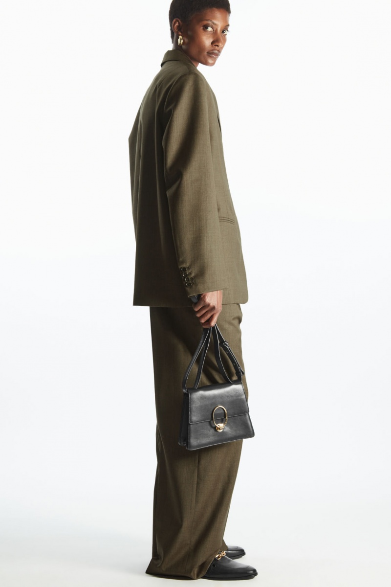 Dámské Loafers COS Læder Chain Černé | RYJC-98732