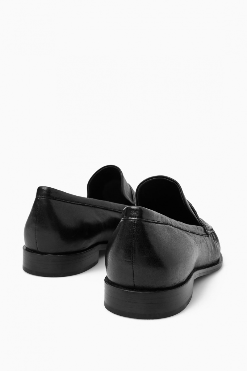 Dámské Loafers COS Læder Černé | GMAP-23598