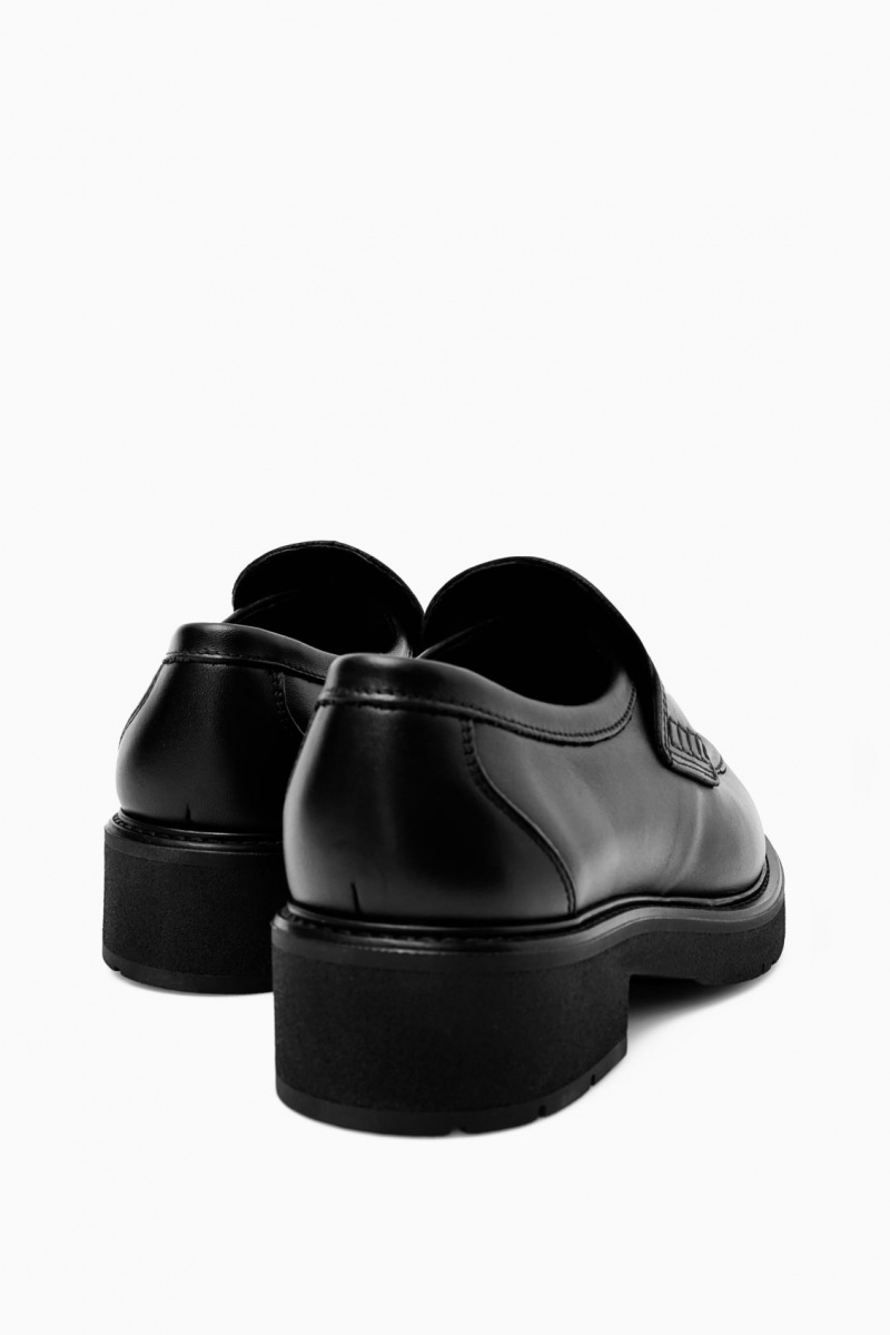 Dámské Loafers COS Tlustý Læder Penny Černé | CQES-62798