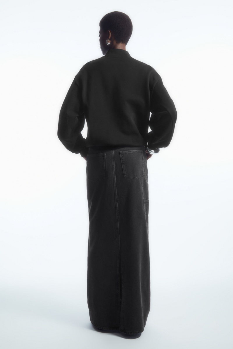 Dámské Mikina COS Mock-Neck Černé | MEHT-52613